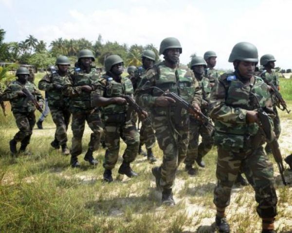 •Nigerian troops engaged in the war war against terror