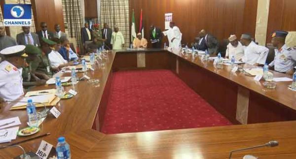 •Security meeting in progress in Abuja