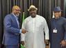 <p>L-R: Director Special Duties Nigerian Civil Aviation Authority (NCAA), Mr Horatius Egua, Director General (DG) NCAA, Capt Chris Najomo, and Director Consumer Protection and Public Affairs, Mr Michael Achimugu, after a meeting of the directors at NCAA Headquarters, on Wednesday, Jan. 3, 2024, in Abuja.</p>