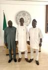 <p><span style="color: rgb(34, 34, 34);">L-R: Administrator, Presidential Amnesty Programme, Dr Dennis Otuaro, National Security Adviser, Nuhu Ribadu, and Prof&nbsp;Steve Azaiku, Ex-House of Reps Member for Yenagoa/Kolokuma/Opokuma Federal Constituency . . . July 20, 2024</span></p>