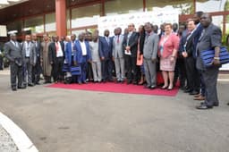 Heads of delegations from member countries at the 3rd Association of African Maritime Administrations Annual Conference in Abuja, Nigeria, April 21, 2017