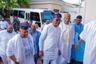 The Stability Group,  a group of Senators-Elect rooting for the emergence of Senators Godswill Akpabio and Jibrin Barau for the leadership of the 10th Senate on Tuesday, May 23, 2023, visited the Governor of Rivers State, Nyesome Wike in Abuja. Wike can be seen welcoming the group.