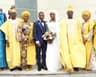 Governor Ibikunle Amosun of Ogun State (2nd right), his wife, Olufunso (right), bride's mother and the Special Adviser to the Governor on Health, Mrs. Foluke Bello (2nd left) and her husband, Dr. Olayiwola Bello (left), at the wedding reception of Salma and Mr. Kehinde Dabiri, on Saturday, Sept. 1, 2018, in Lagos.

