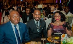 Managing Director/Chief Executive Officer, Fidelity Bank Plc, Nnamdi Okonkwo; President, Africaâ€™s Young Entrepreneurs (AYE), Summy Smart Francis and AYE Chief Executive Matron, Mrs. Folorunso Alakija at the Networking With Giants Conference (NWG) themed: Solution To Poverty In Africa sponsored by Fidelity Bank in Lagos recently.