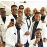 The groom Banky W with his groomsmen 