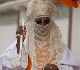 MORE IMAGES OF EMIR OF KANO'S GOLDEN JUBILEE DURBAR, JUNE 15, 2013: The Man of the Day in whose honour everybody gathered: Emir of Kano, Alhaji Ado Bayero . . . 50 years on the throne and still going strong.