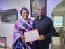 Labour Party (LP) presidential candidate Peter Obi receiving Ireti Kingibe, the partyâ€™s Senator-elect for the Federal Capital Territory (FCT), one of the three females who have so far won Senate seats in the 10th National Assembly (NASS) . . . March 8 in ABuja