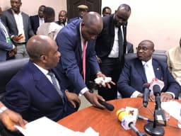 Group Managing Director Nigeria National Petroleum Corporation (NNPC) Dr. Maikanti Baru, on Friday, April 26, 2019, toured Lee Engineering and Construction Companyâ€™s ultra-modern facilities in Warri, Delta State. With Jim Is the Chairman/Chief Executive Officer, Chief (Dr) Lee Ikpea, and others.

