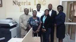 News Express and NLNG teams after the fruitful meeting.