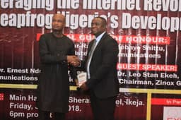 It was a night of fun, glamour and intellectual feast as the Nigerian Online Merit Award (NiOMA) lands with a BANG! The event was held on 13th July 2018 at the Function Suite of Lagos Sheraton Hotel, Ikeja. Photo shows Awardees receiving their various awards.