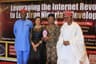 It was a night of fun, glamour and intellectual feast as the Nigerian Online Merit Award (NiOMA) lands with a BANG! The event was held on 13th July 2018 at the Function Suite of Lagos Sheraton Hotel, Ikeja. Photo shows those present at the award,
