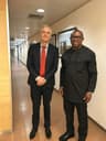 Mr Robert J. Petri (left), Ambassador, Kingdom of the Netherlands with Mr. Peter Obi (right), former Gov. of Anambra State, after their meeting in Abuja . . . mid-July 2018.