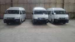 Brand new PMT Hiace buses made in Nigeria by Peace Mass Transit Limited.