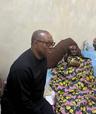 Fmr Anambra State Governor, Mr. Peter Obi, paying a visit to the mother of late former President Umaru Musa Yarâ€™Adua, Hajia Dada Aya Yarâ€™Adua, after his meeting with PDP stakeholders at Katsina, Katsina State, on Saturday, May 14, 2022.