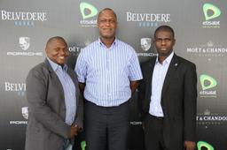 SOCIAL MEDIA WEEK LAGOS: BILLBOARD MUSIC CONFERENCE 2013 (L-R): Manager, Youth Segment, Etisalat Nigeria, Mr. Idiareno Atimomo; Managing Director, Beat 99.9FM, Mr. Chris Ubosi; and Head, SME Banking, Stanbic IBTC Bank, Mr. Akin Oyebode at the Billboard Music Day Conference powered by Beat 99.9FM during the 2013 Social Media Week in Lagos, with sponsorship consideration from Etisalat Nigeria.