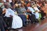 The president of Ghana and his Vice in a warm handshake with Deputy Senate Leader Bala Ibn Naâ€œAllah representing Kebbi South, in Accra, during the independence celebration of Ghanas independence.pics by Garba Ahmed.
