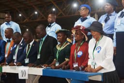 A cross section of pastors ordained by the Redeemed Christian Church of God (RCCG) at the 66th Annual Convention of RCCG at Km 46, Lagos-Ibadan Expressway Camp of the church on Tuesday, Aug. 7, 2018. 