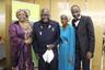 Wife of the CBN Governor, Hajia Sadiya Sanusi, President Kenneth Kaunda, Miss Sanusi and Mr. Sanusi Lamido Sanusi, after Governor Sanusi received the African Reserve (Central) Bank Governor of the Year 2013 Award from former Zambian President Kaunda on November 9 in Pretoria, South Africa. 