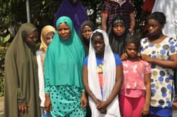 Rescued students of the Nigerian Tulip International College, Isheriâ€Ž, when they were received together with management staff of the school by the Ogun State Governor, Senator Ibikunle Amosun in his office.

