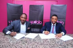 SIGNED AND SEALED: Account Management Director, Insight Publicis, Wole Ogundare (left) and Founder/Vice President, Yudala, Prince Nnamdi Ekeh sign off the contract documents for the official appointment of Insight Publicis as communications consultants to Yudala at the Yudala Headquarters in Lagosâ€¦recently. The partnership will see Insight Publicis work closely with Yudala to position the company as a global brand and to further enhance the benefits for online and offline shoppers as captured in Yudalaâ€™s unique composite e-commerce model.