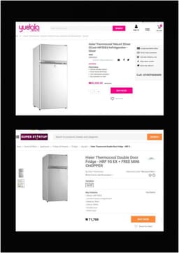 Yudala product and prices.