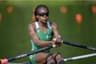 Nigerian rower Chierika Okogu in action at the ongoing 2016 Olympic Games holding in Rio de Janeiro, Brazil.