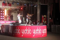 The winners of the Yudala dance competition performing at Yudala zero gravity on 2nd oct 2016 held in landfmark centre Oniru.