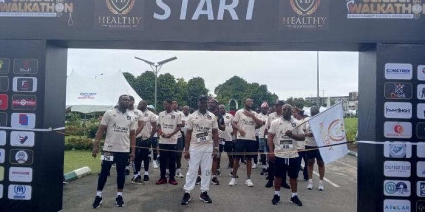 Calabar Walkathon: Over 2,000 fitness enthusiasts rally against depression 