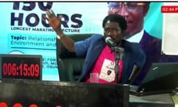 Guinness World Records: Nigerian lecturer, Nsikak Akpan begins 150-hour marathon lecture