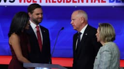 Vance, Walz clash in US vice presidential debate