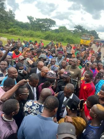 What happened when Peter Obi ran into angry drivers