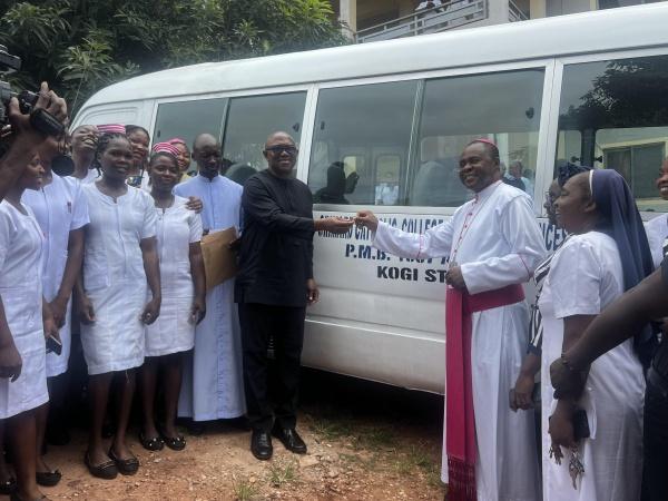 Obi donates bus and N5 million to Kogi college of nursing, charges students to prepare for future