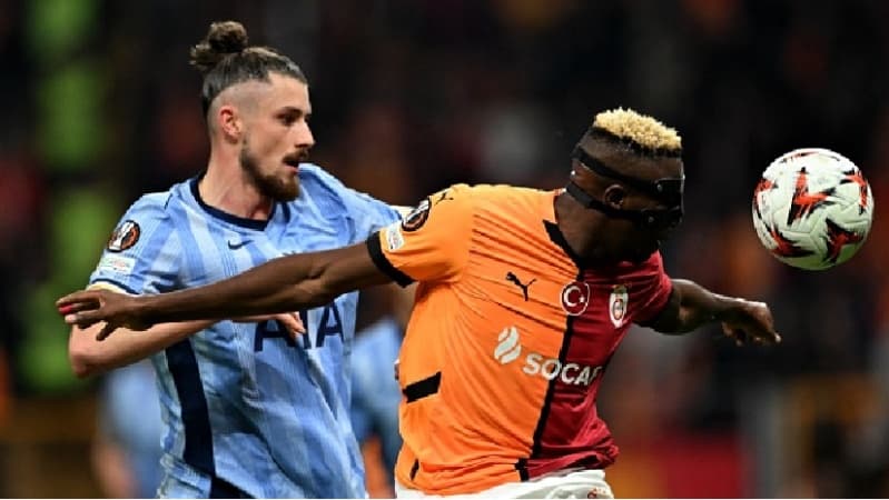 Osimhen hits brace as Galatasaray down Spurs to go top in Europa League