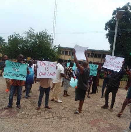 Protesting Ogidi youths allege government encroachment on their land