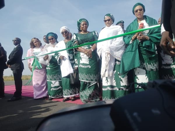 First Lady commissions upgraded Chuba Okadigbo Airport runway