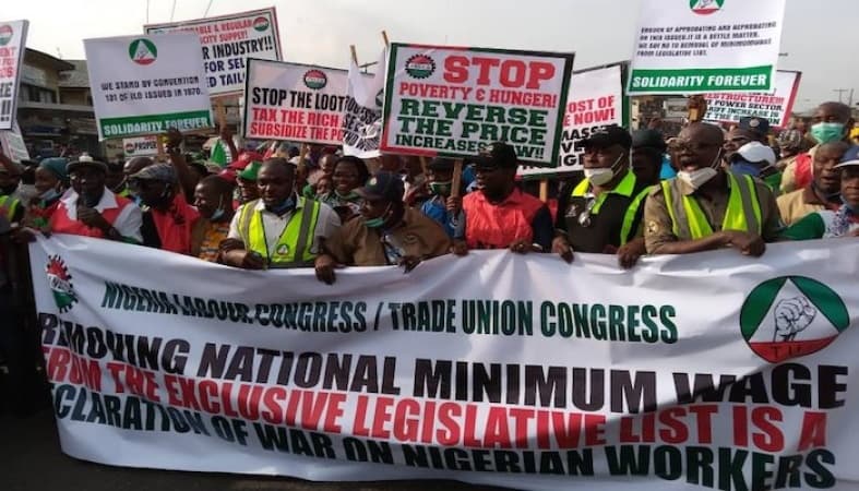 Minimum Wage: NLC declares strike in 14 states, FCT