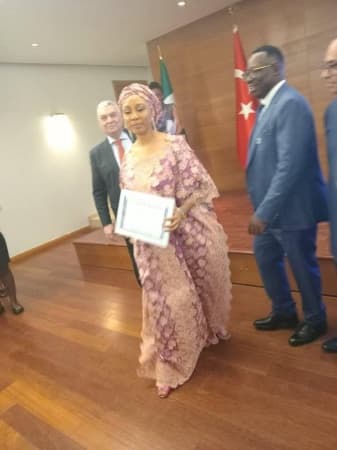 Turkish Embassy honours Aisha Ibrahim Idris
