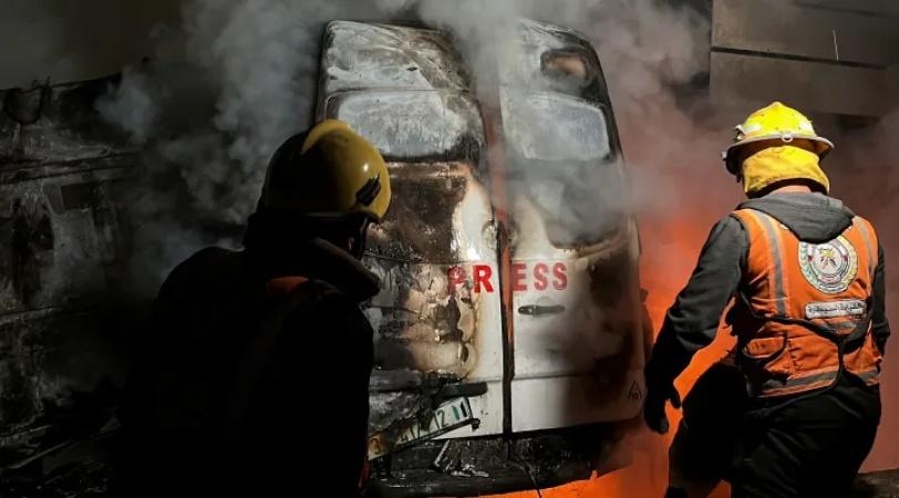 Israeli kills five journalists outside Gaza hospital, claims to be targeting terrorists