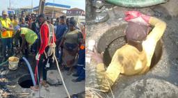 FCT emergency workers rescue 3 men trapped in manhole