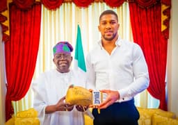 Anthony Joshua visits President Tinubu 