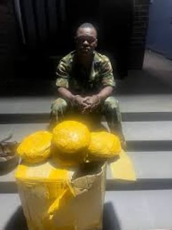 Police arrest soldier with ‘Canadian Loud’ in Lagos