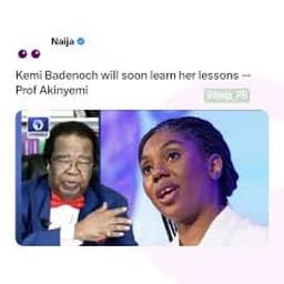 Kemi Badenoch making a mistake, will soon learn her lessons — Ex-Minister, Prof Akinyemi