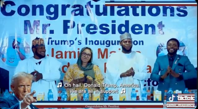 Nigerian man hosts party to celebrate Trump’s inauguration