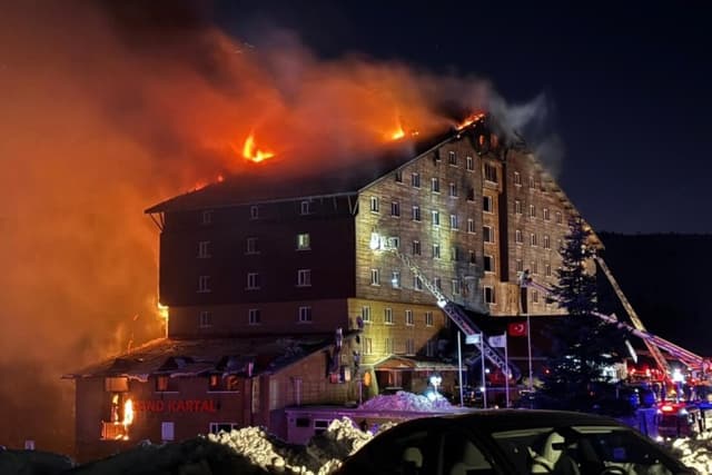 At least 66 reported dead in hotel fire in Turkey