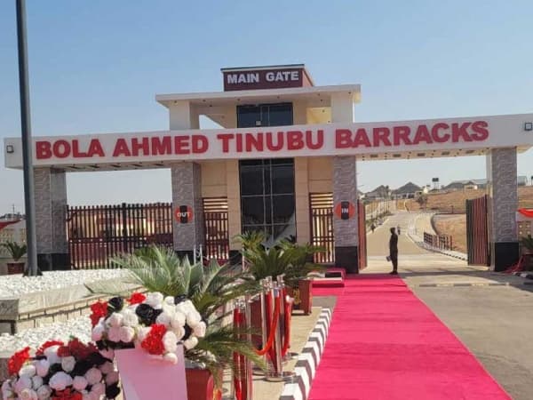 Tinubu inaugurates Bola Ahmed Tinubu Barracks in Abuja