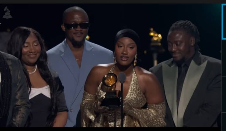 JUST IN: Tems beats Burna Boy, Asake, Wizkid, Davido, others to win 2025 Grammy