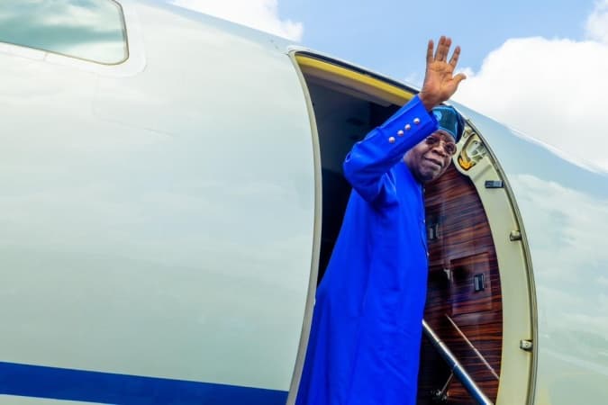 Tinubu departs for France ahead of AU summit in Addis Ababa