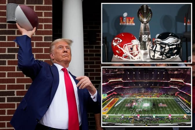 Trump to become first sitting president to attend Super Bowl