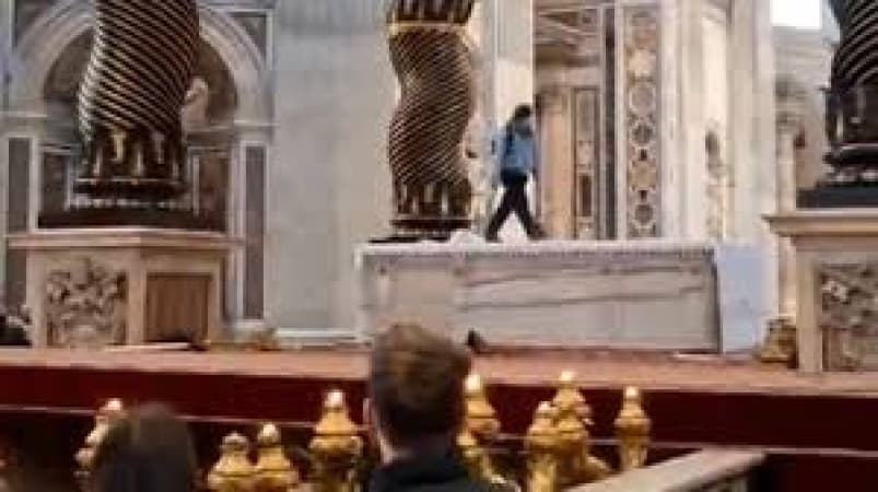 Man ransacks altar at St. Peter’s Basilica, knocking over candelabra worth thousands of dollars