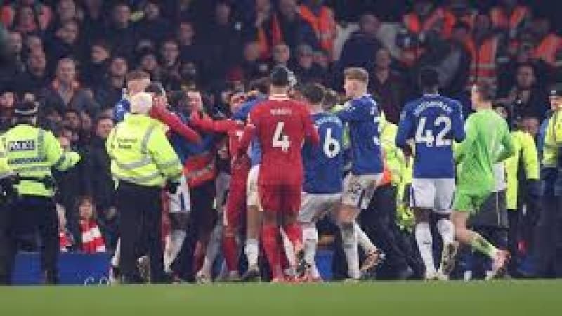 Everton, Liverpool and Slot charged after derby melee 